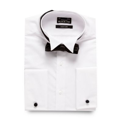 Black Tie White regular fit shirt with bow tie